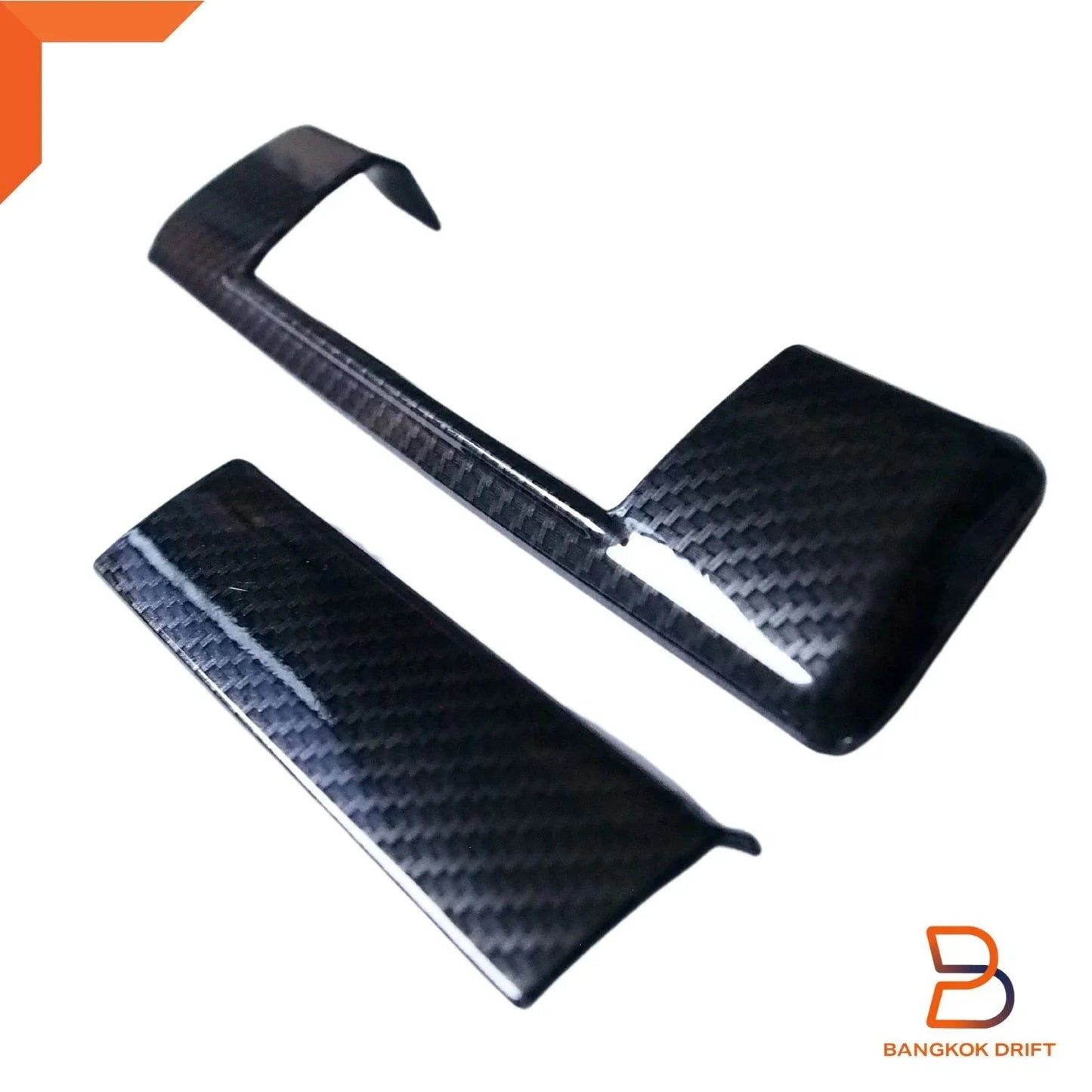 Carbon Fiber Black Tailgate Handle Cover for Isuzu D-Max (2020-2023)