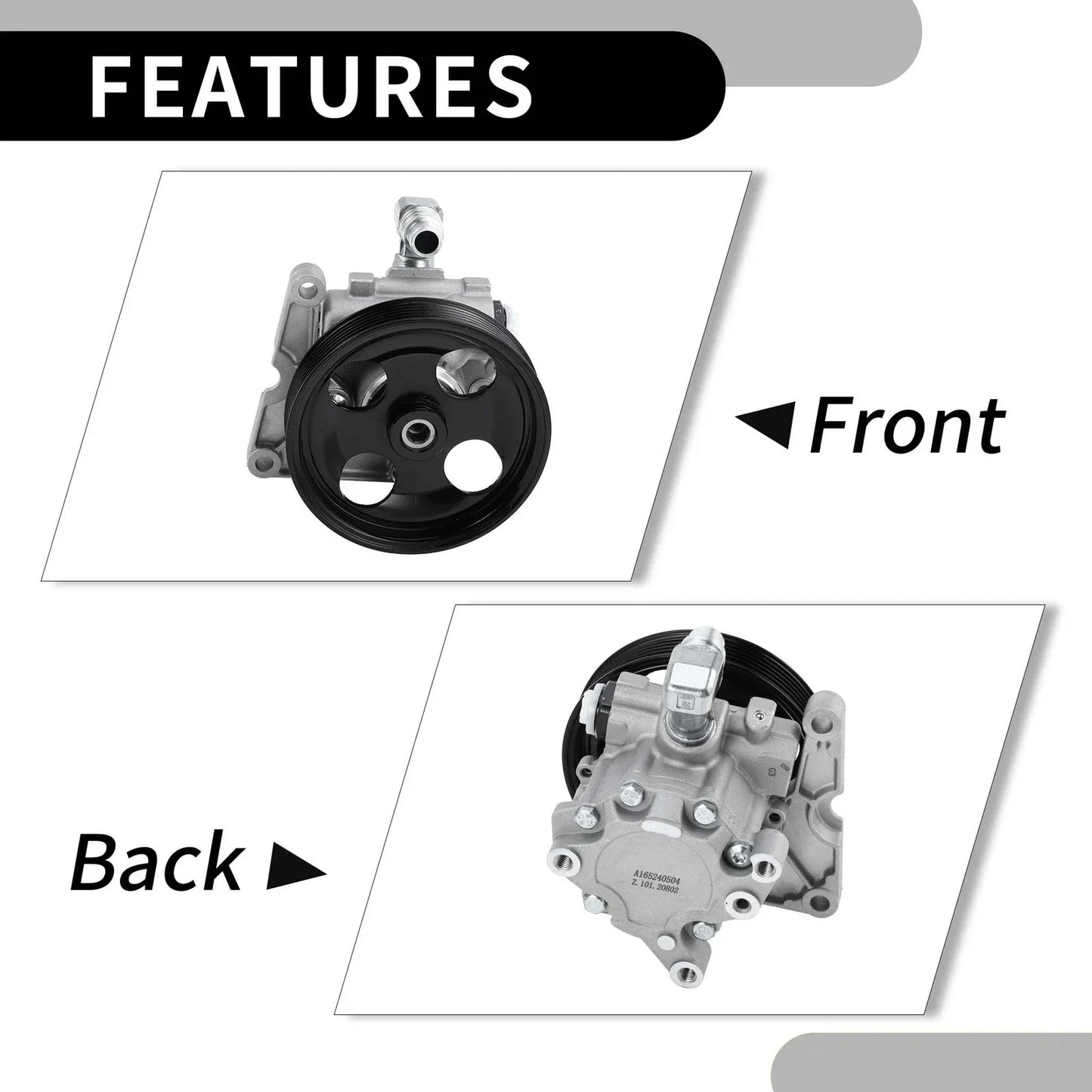 Car Power Steering Pump with Pulley for Mercedes-Benz ML320 (2000-2005)