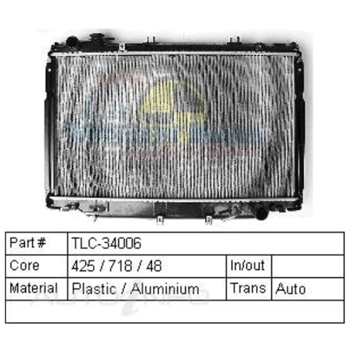 Radiator for Toyota Landcruiser HZJ80 1HZ Automatic (1990-1998)
