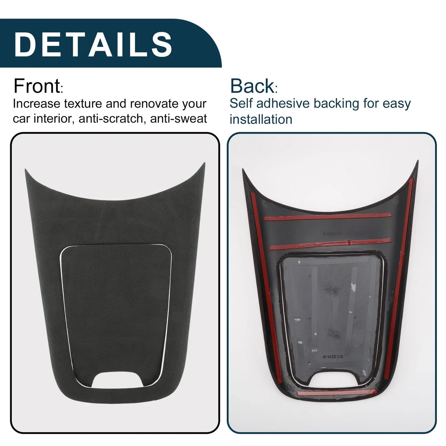 Center Console Panel Sticker for Mercedes-Benz E-Class (2024) Matte Black 1 Set