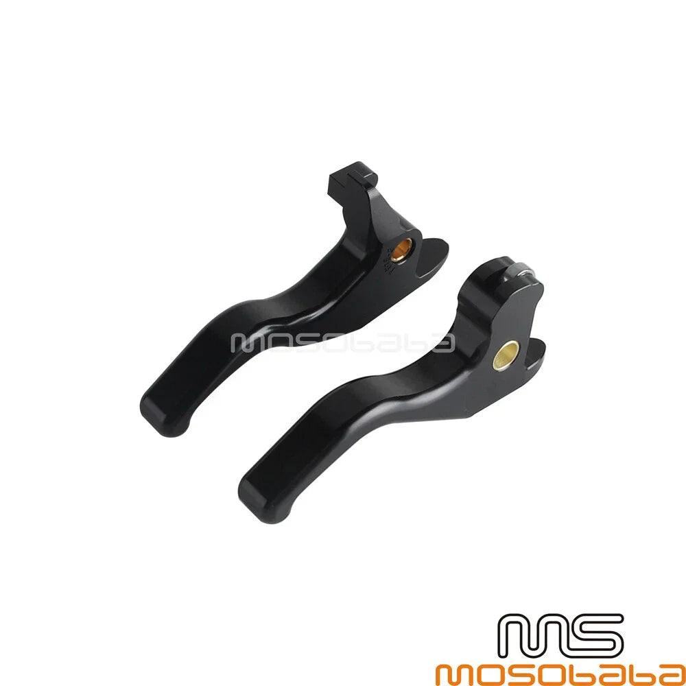 Black Brake Clutch Hand Levers Kit for Harley Softail Fat Boy (2016)