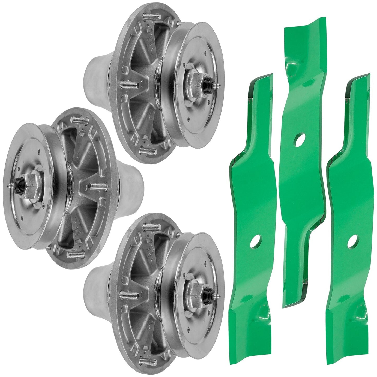 Deck Spindle & Blade Replacement for John Deere F620 F680 F687 ZTrak (2005–2017)