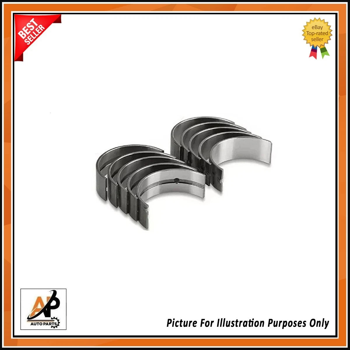 Crankshaft Bearing Set with Main and Big End Bearings for Isuzu Rodeo D-Max (2008–2012)