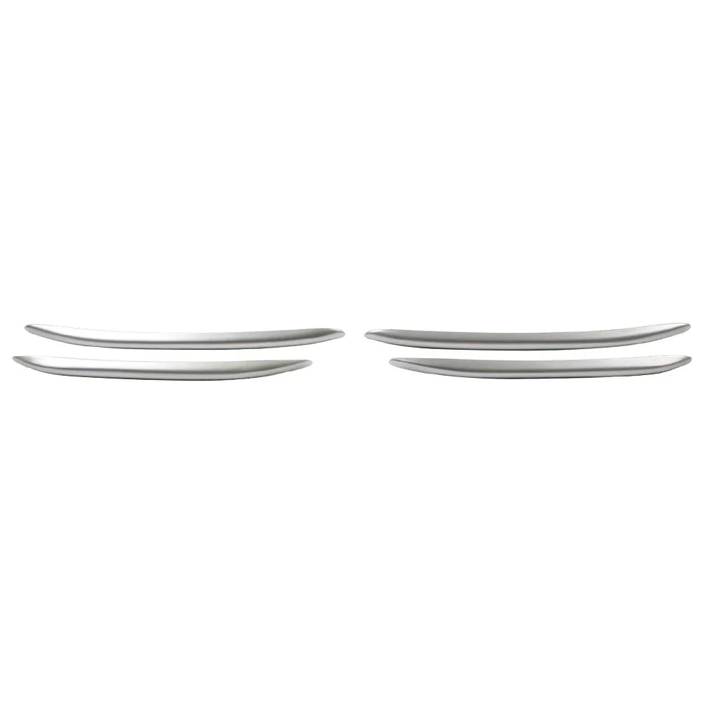 Silver Front Bumper Splitter Fins Spoiler Canards for Benz C-Class (2022-2023)