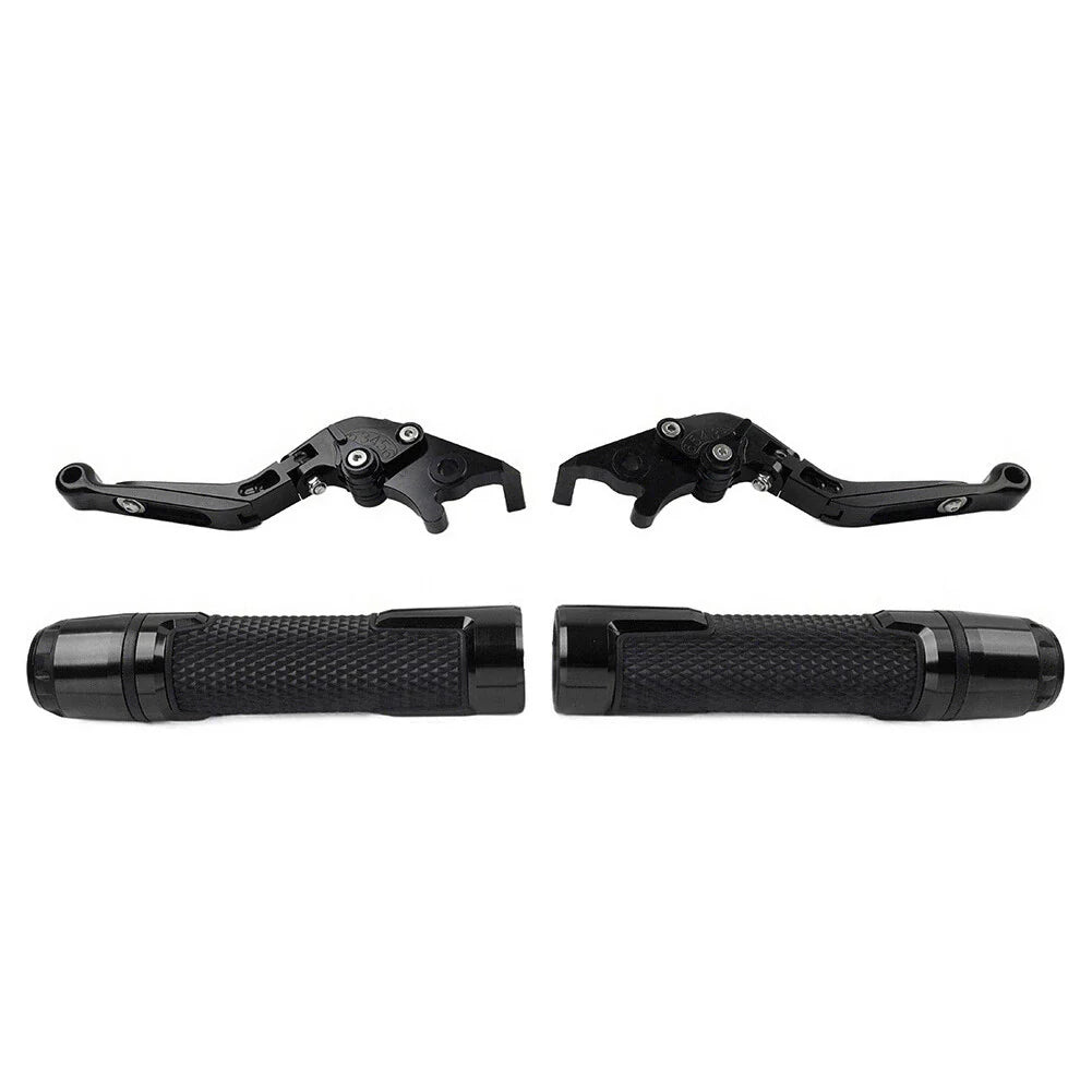 Black Brake Clutch Lever Grip Set for Yamaha FJR XJR 1300 (2001-2008)