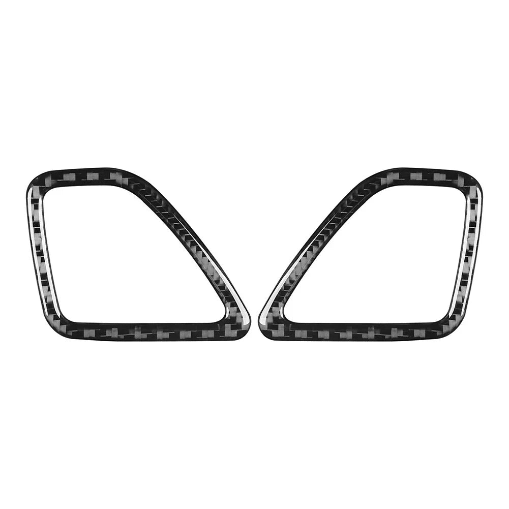 Carbon Black Dashboard Air Vent Outlet Cover Trim for Jeep Cherokee (14-23)