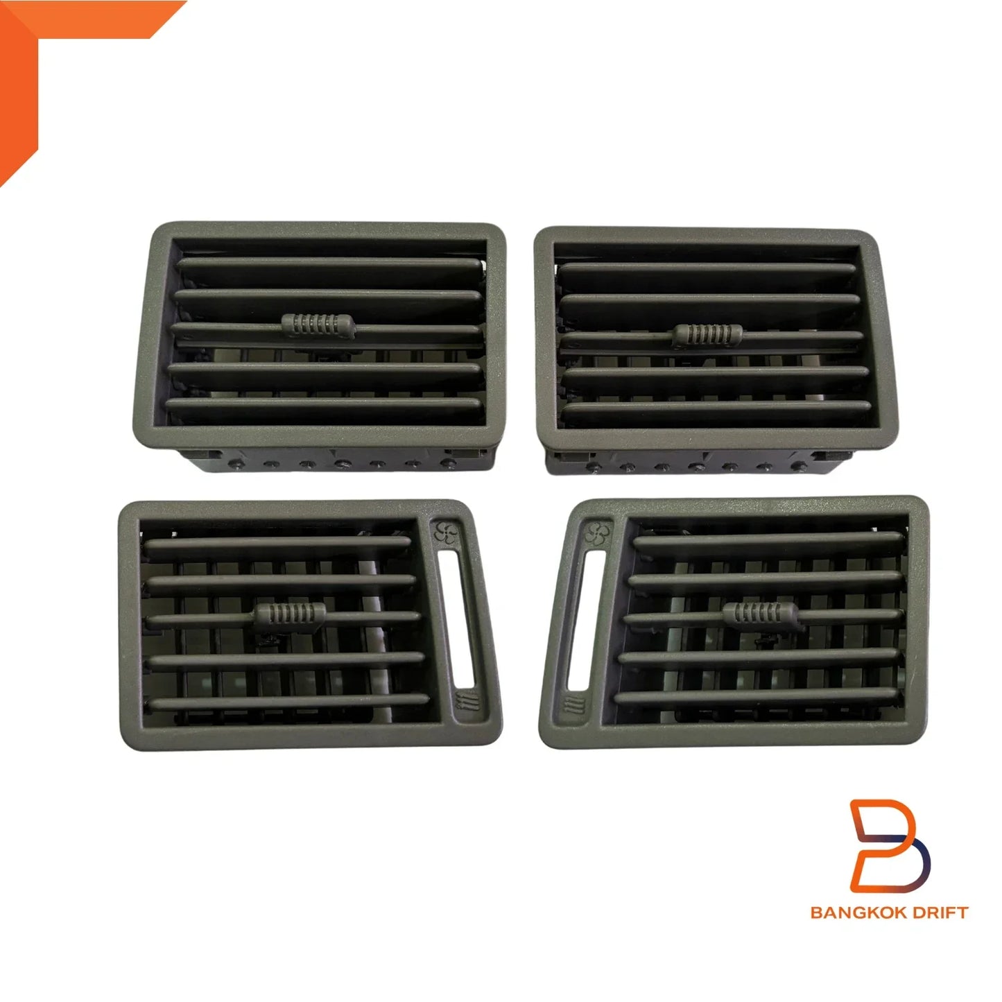 4x AC Heater Vents Grey for Holden Rodeo TF Pickup (1988-1996)