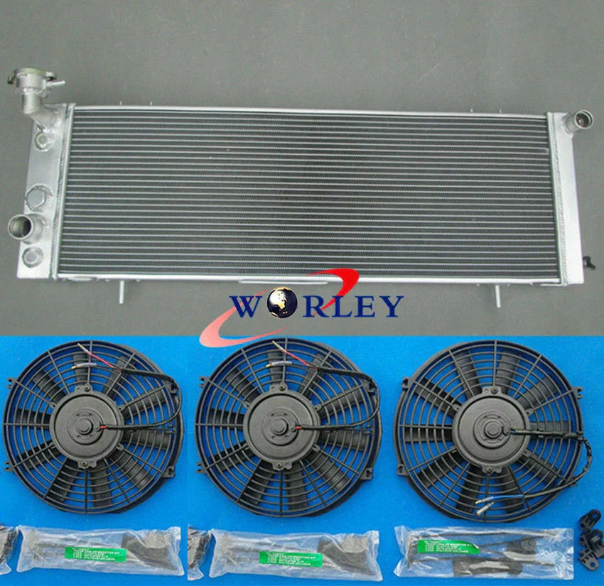 3 Row Alloy Radiator & Fans for Jeep Cherokee XJ (1994-2001)