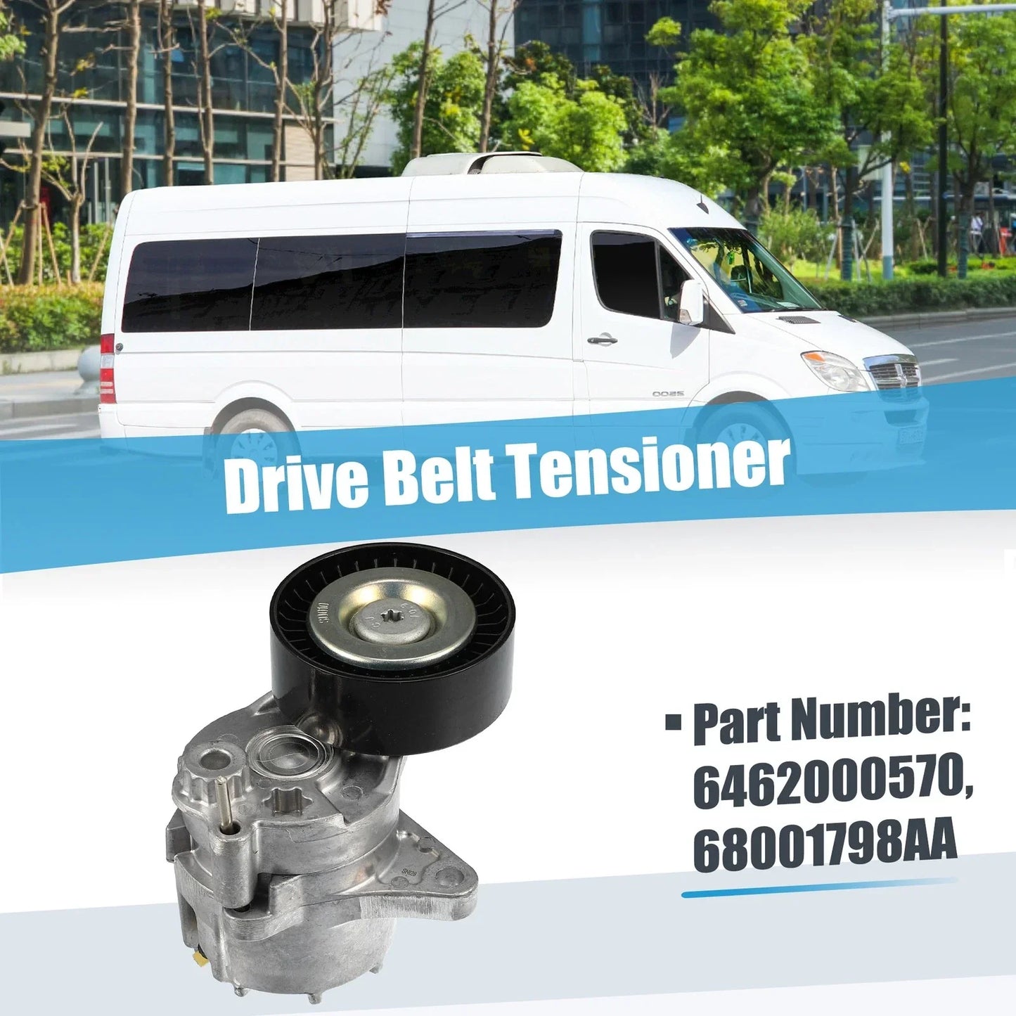 Belt Tensioner Pulley Assembly for Dodge Sprinter 2500 3500 (2002-2006)
