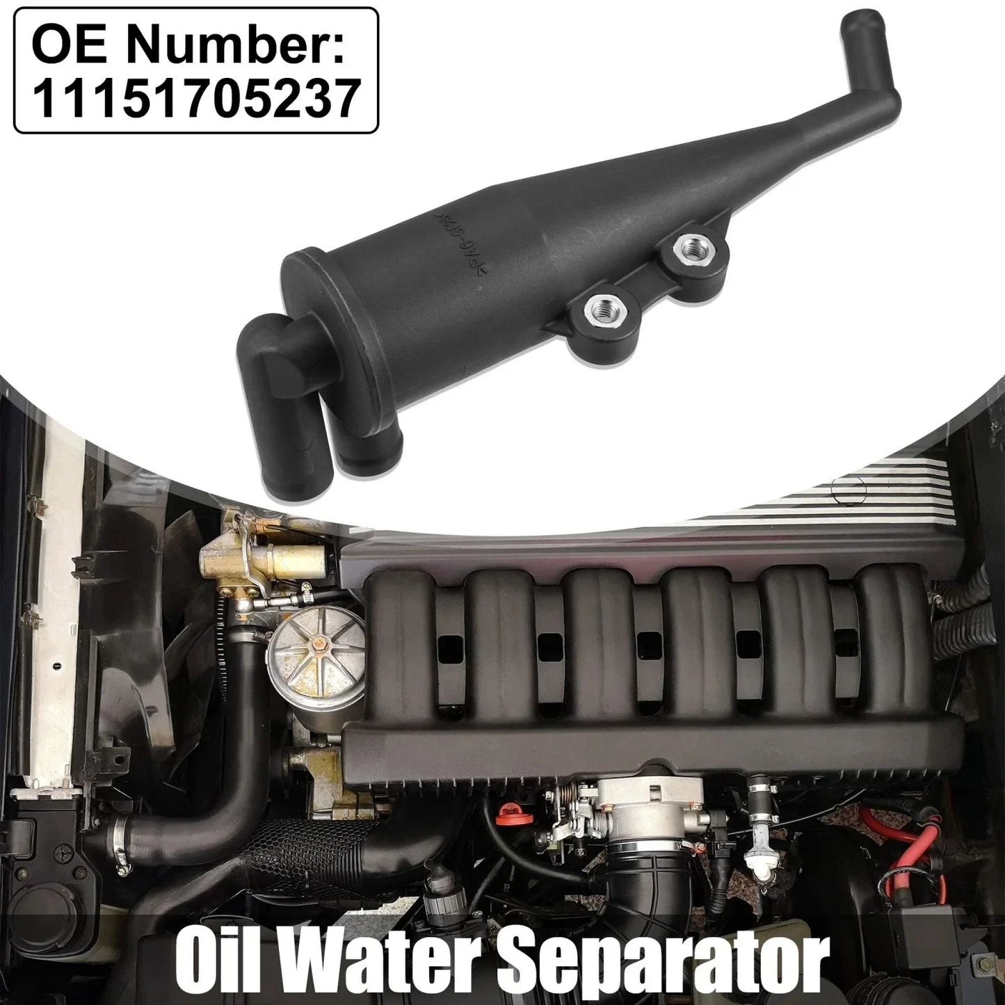 PVC Engine Crankcase Oil Water Separator for BMW Z8 X5 (2000-2003)