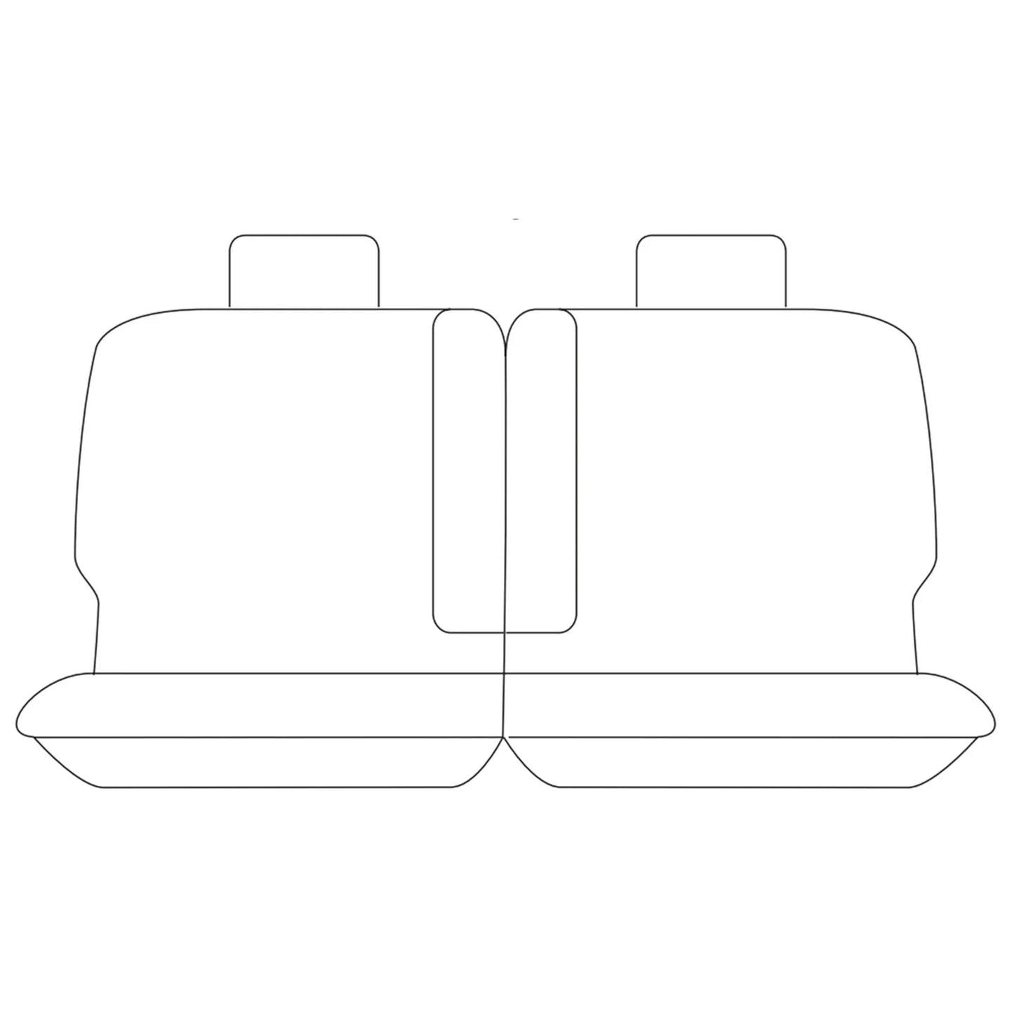 Middle Tailor Made Black Neoprene Car Seat Covers for for Nissan Patrol GU Wagon