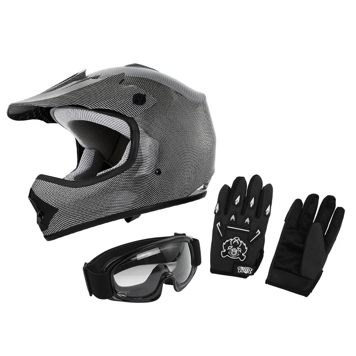 Youth Motorcross Helmet for Motorcycle Size S M L XL DOT Kid Dirt Bikes ATV