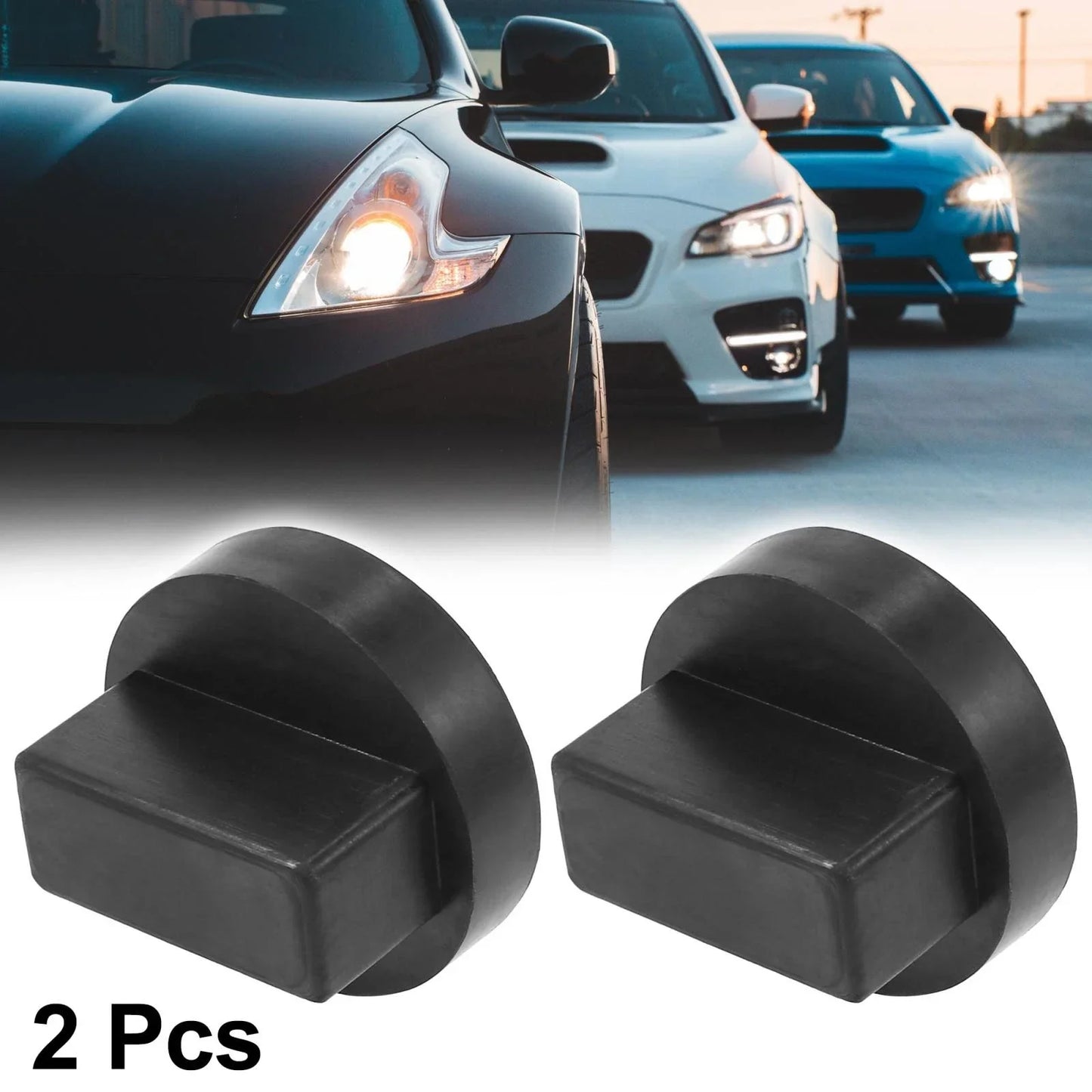 2 x 1.65"x2.68" Car Jack Pad Lifting Support Rubber for Mercedes-Benz