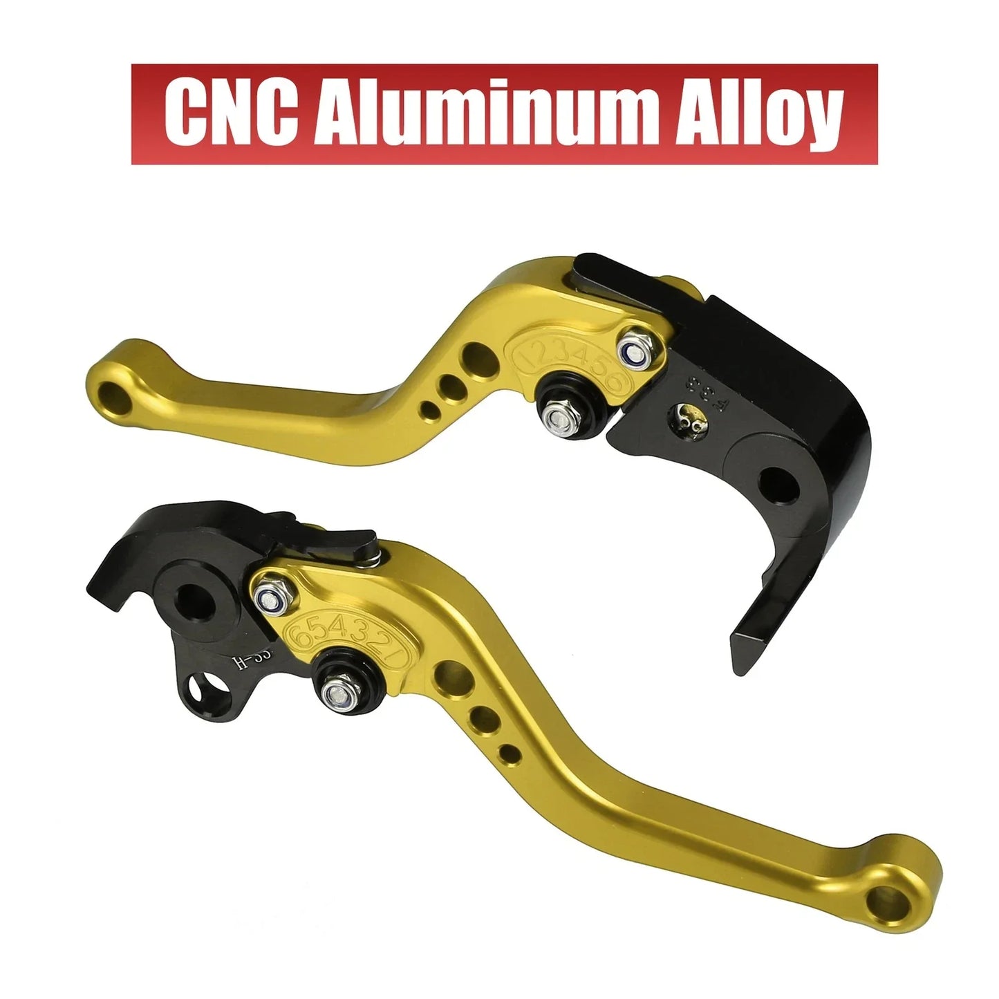 Motorcycle Brake Clutch Levers 2 x Gold Tone for Honda CBR1000RR (2008-2023)