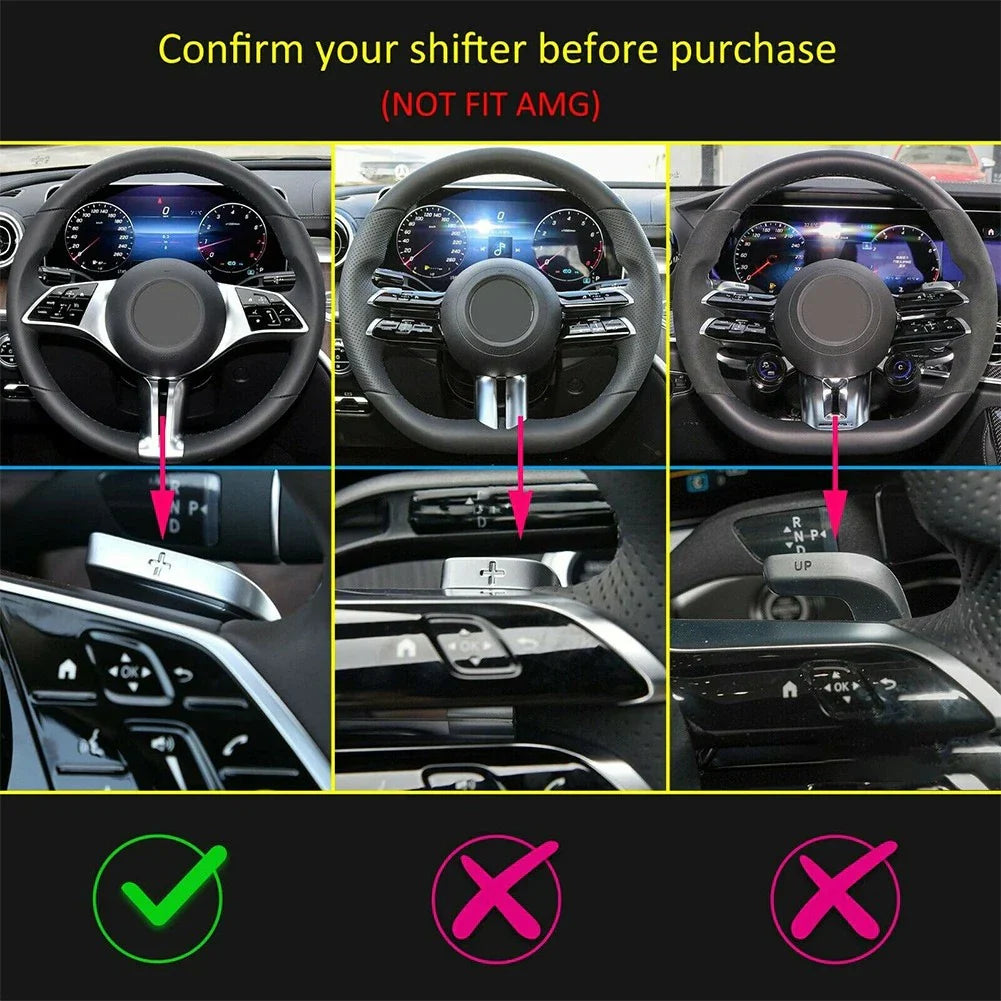 Steering Wheel Shift Paddle Shifter Extension for Mercedes-Benz C/E/S-Class