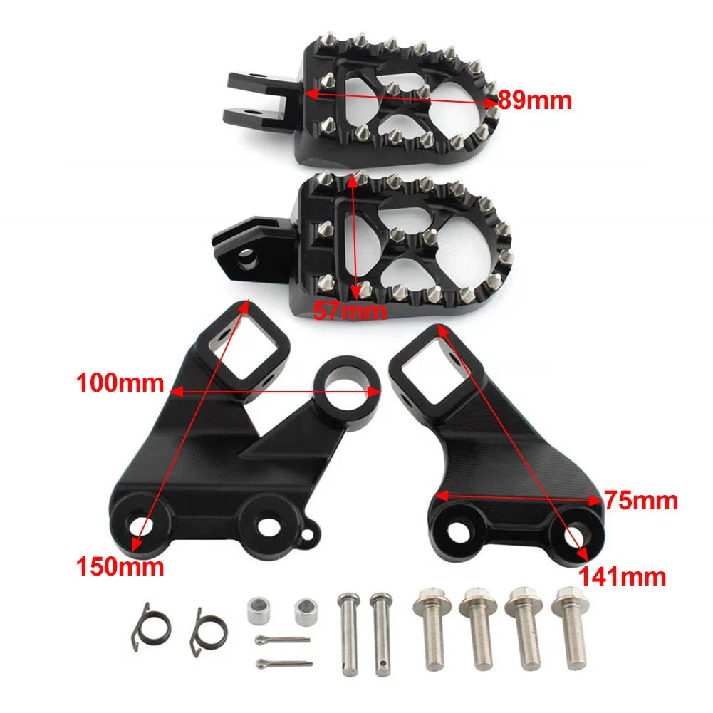 Footrest Foot Pegs Mount Bracket for Yamaha Vmax 1200 (1985-2007) Black