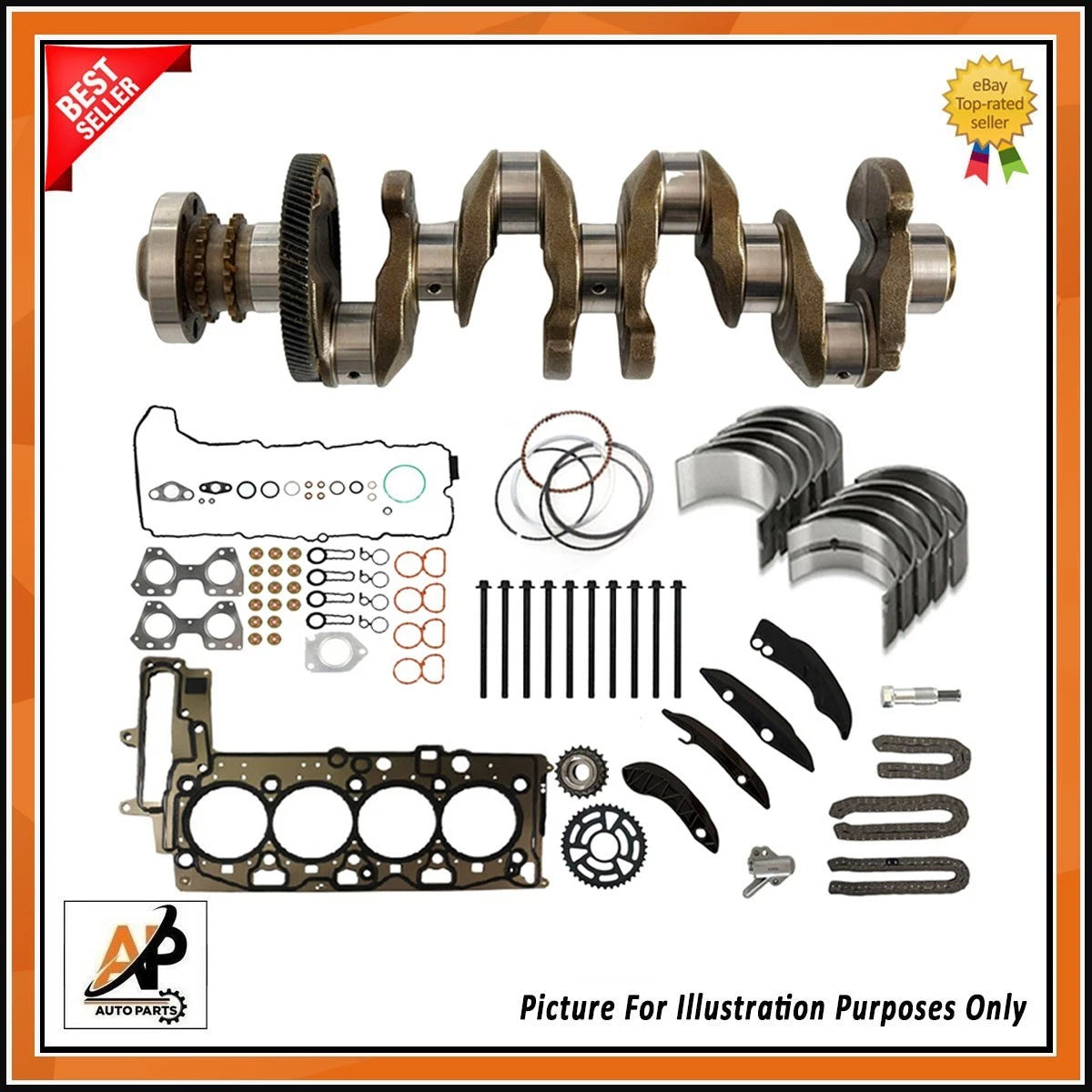 Crankshaft Rebuild Kit for BMW 5 Series 518d 520d 2.0 N47D20 (2009–2019)
