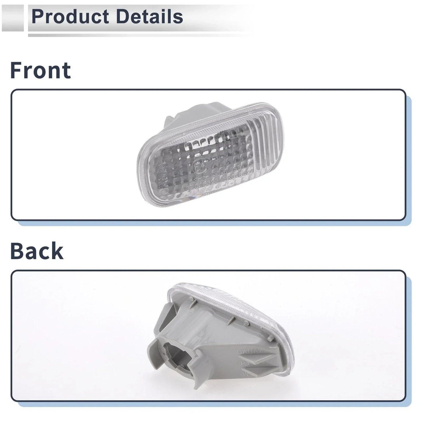 Car Left/Right Side Marker Light Cover for Honda AZZ (2002-2008)