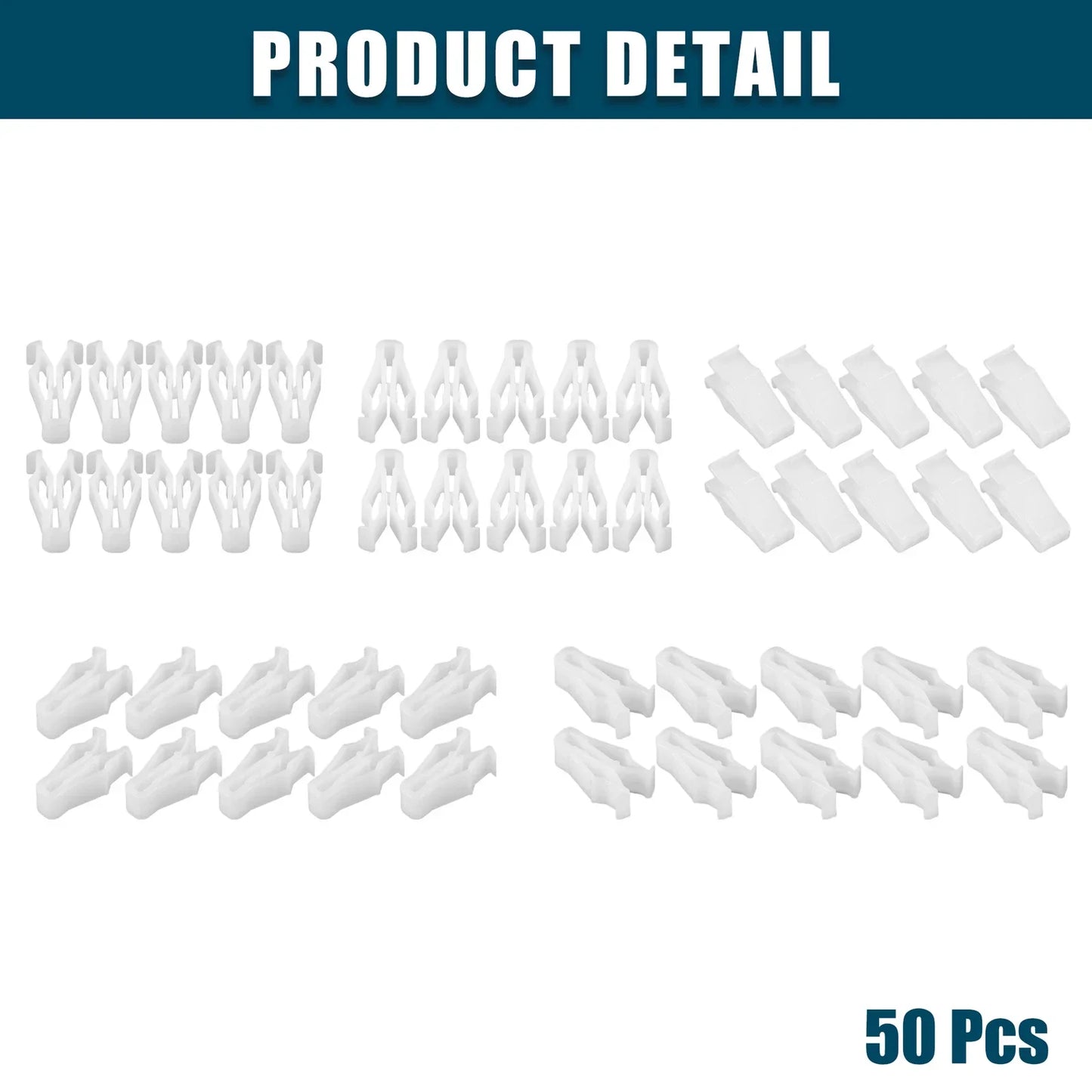 Interior Trim Retainer Clips for Hyundai & Kia - 50 Pcs