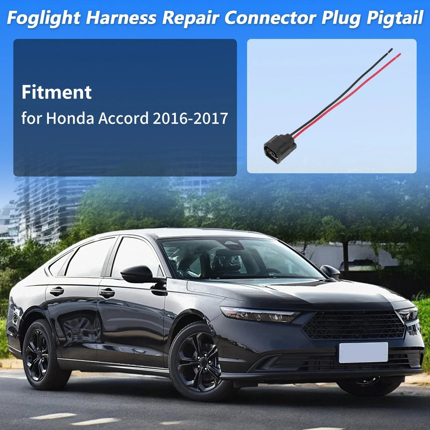 Foglight Harness Repair Connector Plug for Honda Accord (2016-2017)