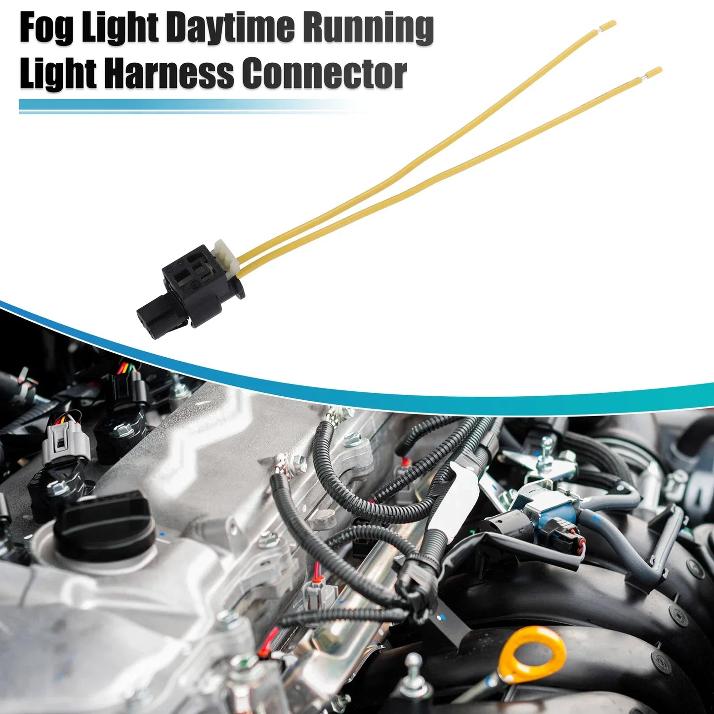 2 x Fog Light Daytime Running Light Harness Connectors for Mercedes Benz