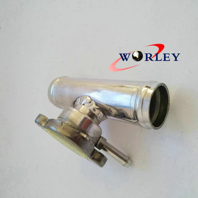 32mm Aluminum In-Line Radiator Hose Connector Filler Neck/Cap for Car