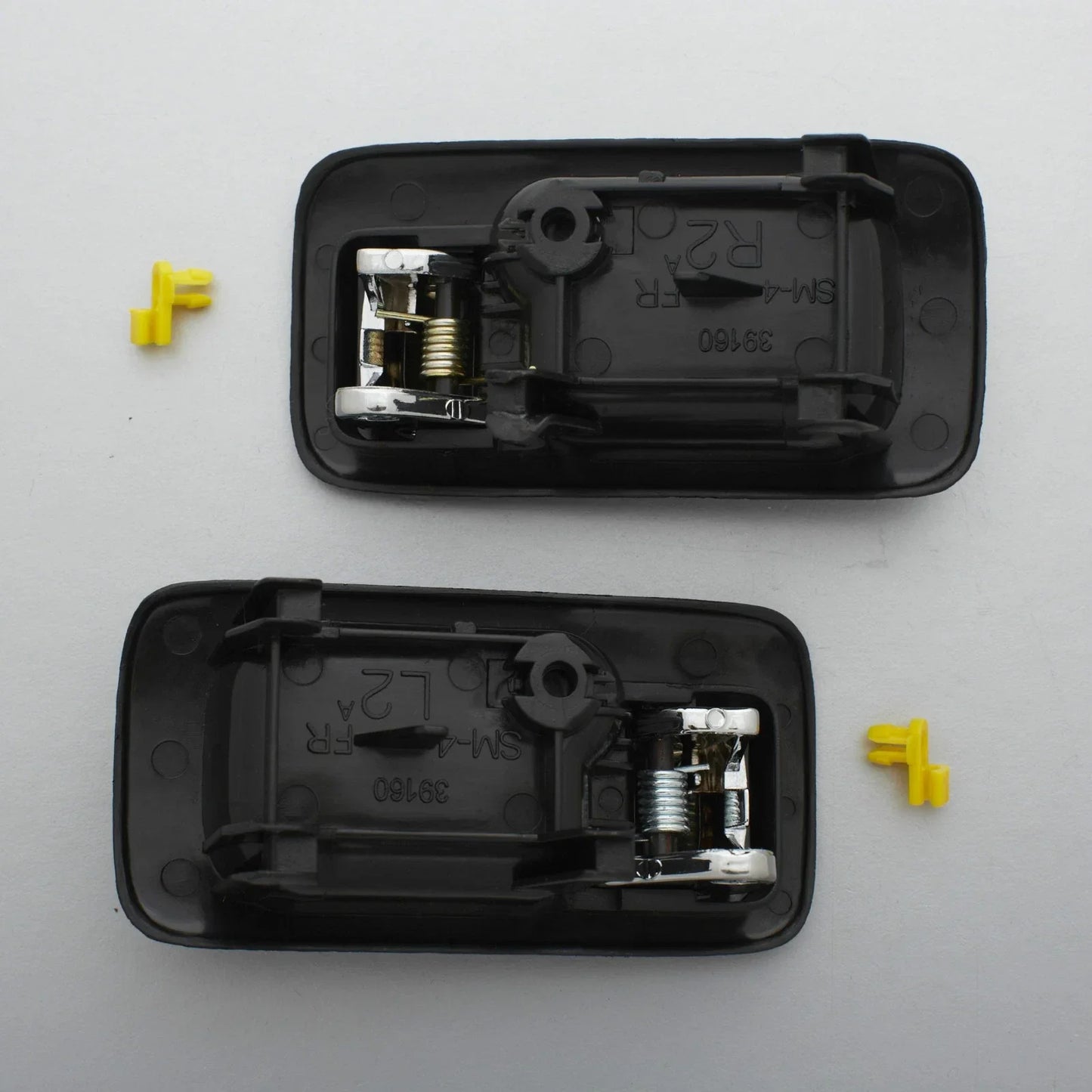 Inner Door Handle Set for 1990-1993 Honda Accord - Black Chrome (2 x)