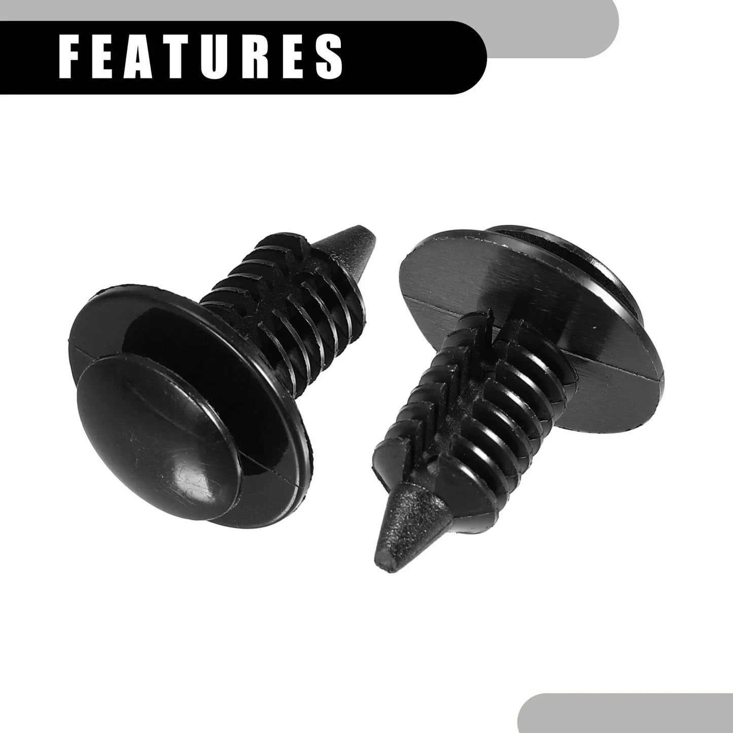 25 x Car Door Panel Clips for Dodge Ram 1500 (2001) - No.6505878AA, Black