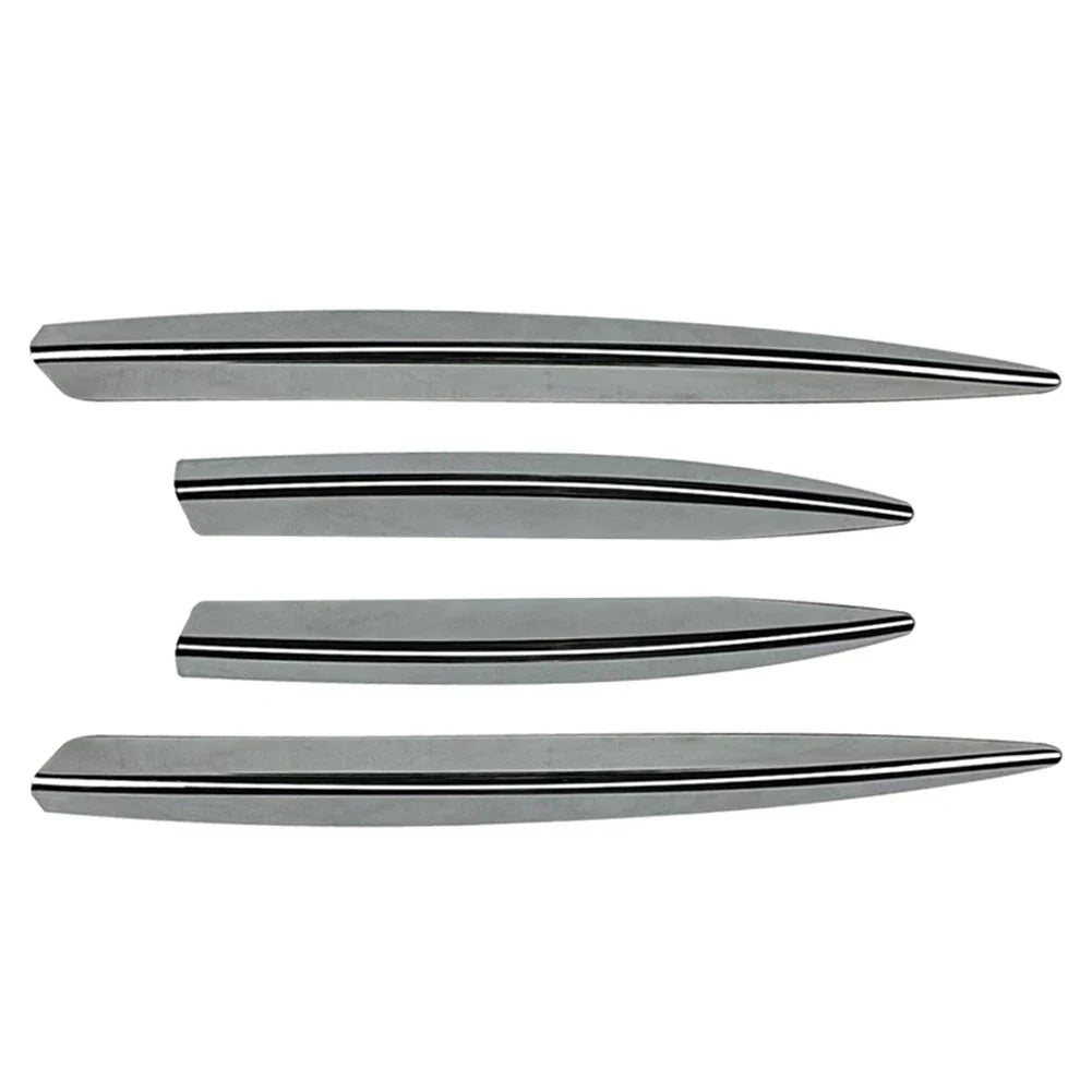 Fog Light Strips Grille Cover Trim Chrome for Mercedes Benz A Class (2023)
