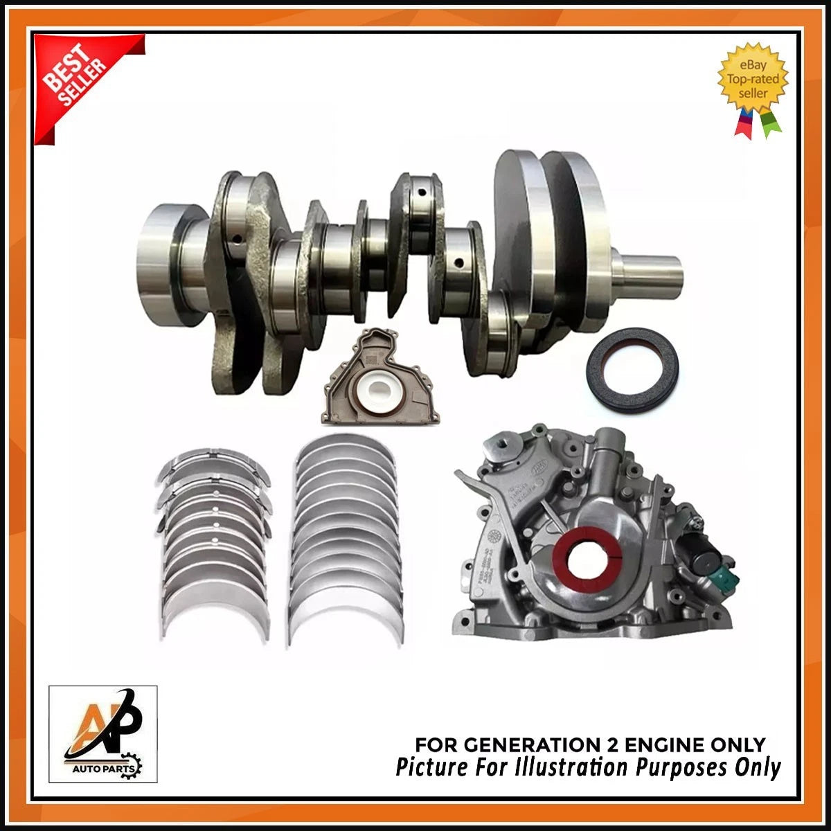 Forged Crankshaft Rebuild Kit Gen 2 for Land Rover Range Rover Sport (2005–2013)
