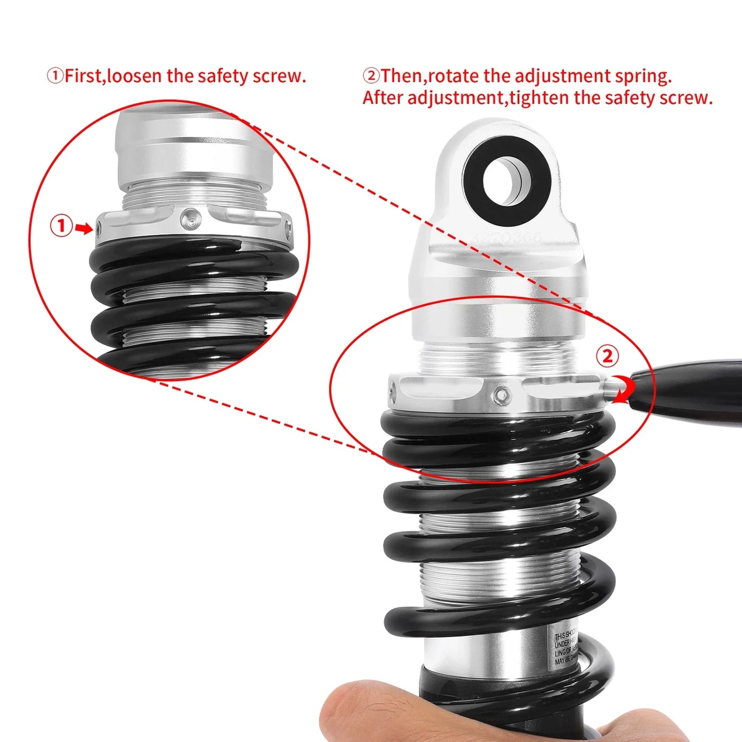 Remote Reservoir Rear Suspension Shocks for Harley Road Street Glide (2014-2024)