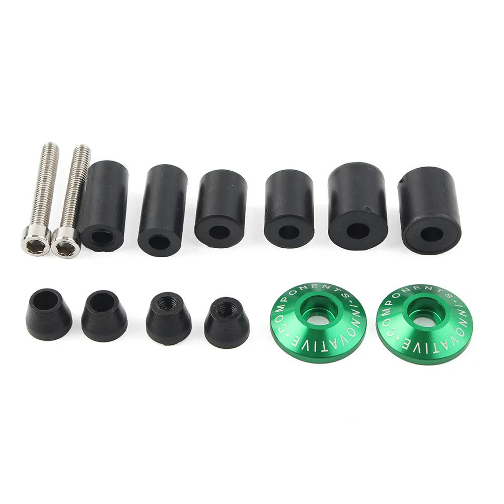 Motorcycle 7/8" Handlebar End Cap Grip Plug for Dirt Bike Green