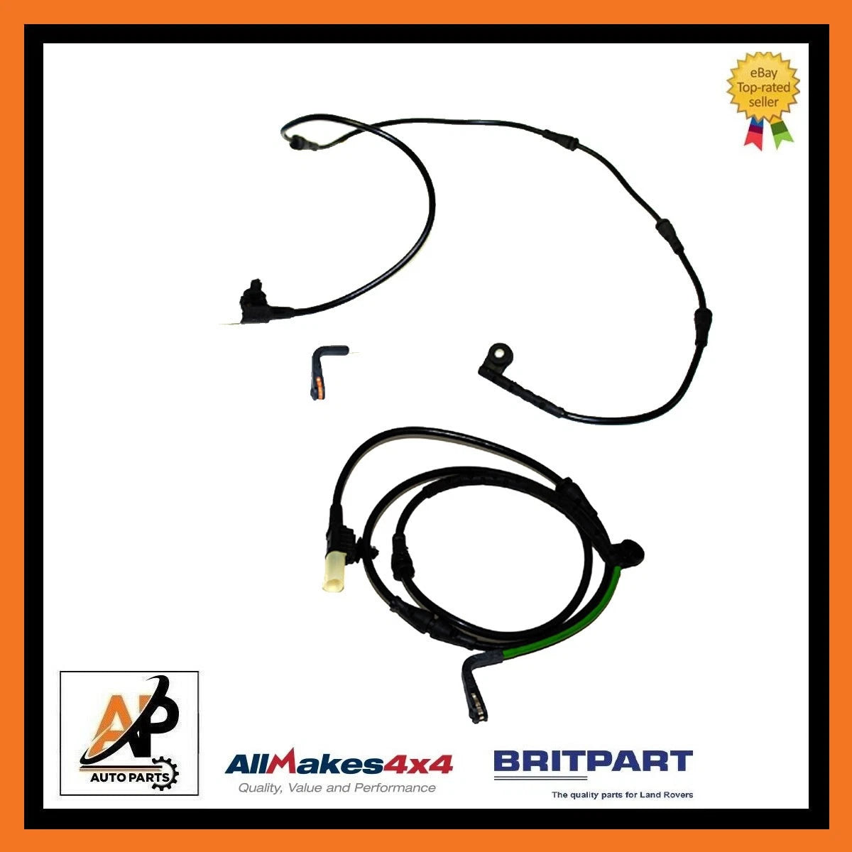 Front and Rear Brake Pad Wear Warning Sensors for Land Rover Discovery 3 (2005–2009)