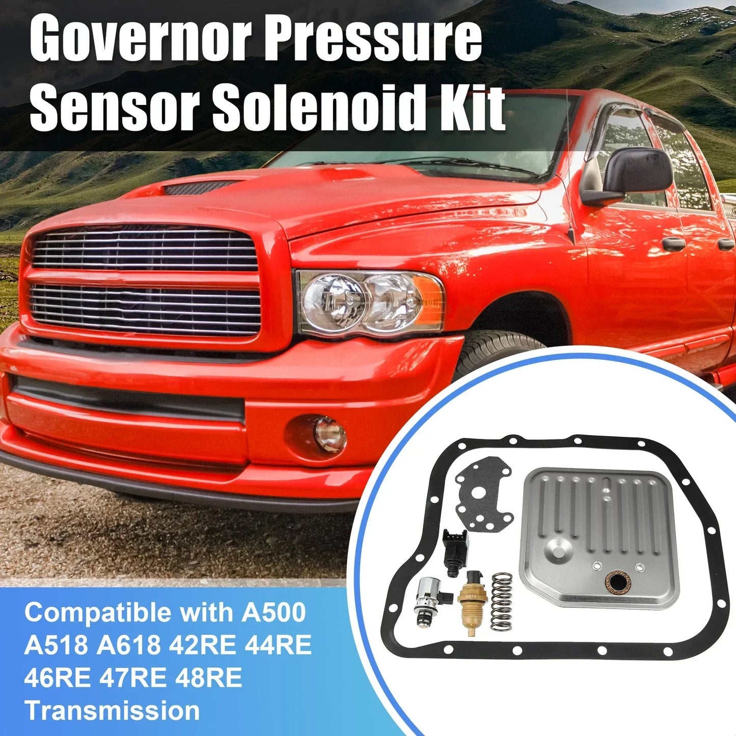 Solenoid Governor Pressure Sensor Kit for Dodge Dakota (2005-2011)