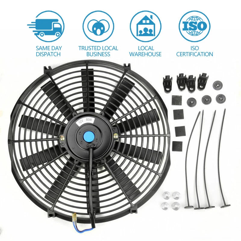 14" 12V 90W Electric Cooling Fan for Universal Vehicles