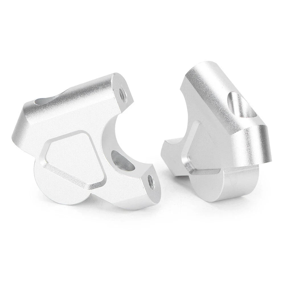 Silver Handlebar Risers for BMW R1200GS Adventure (2013-2017)