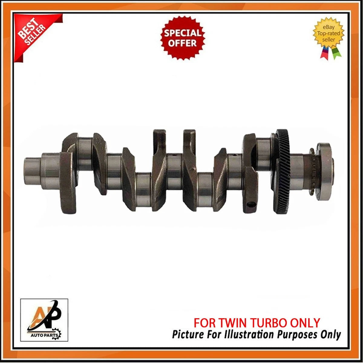 Alloy Steel Crankshaft Replacement for Land Rover Jaguar 2.0 Diesel (2004–2015)