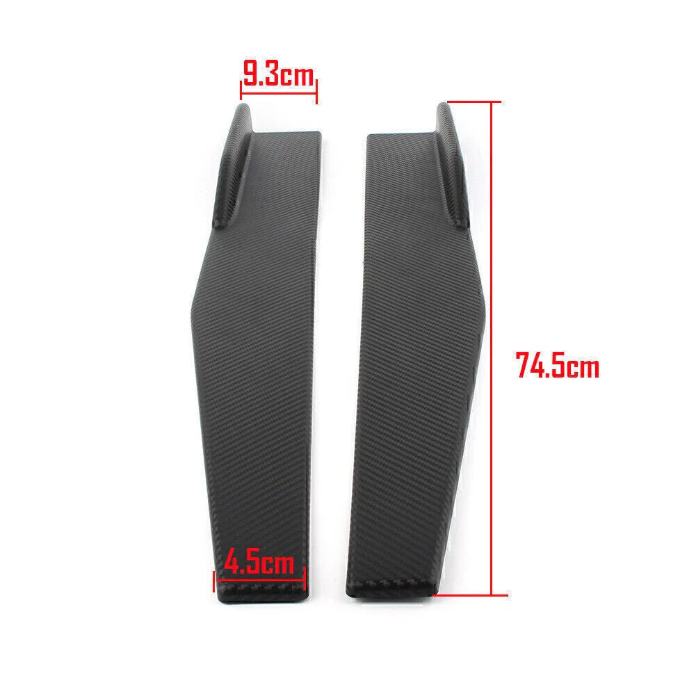 74.5cm Carbon Fiber Side Skirt Rocker Diffuser Spoiler for UK Cars