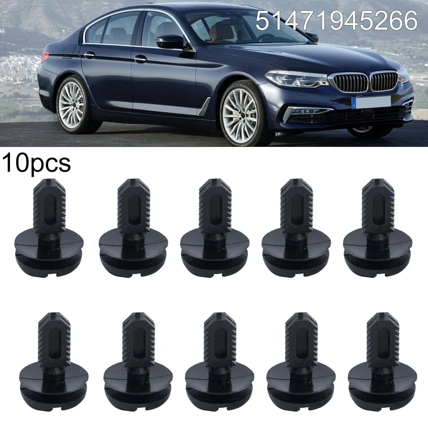 10Pcs Trunk Boot Lining Trim Clips Rivet for BMW 3 Series (1982-2013)
