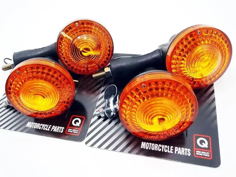 Front Rear Turn Signal Indicator Blinker Set for YAMAHA XT250 (1980-1983)