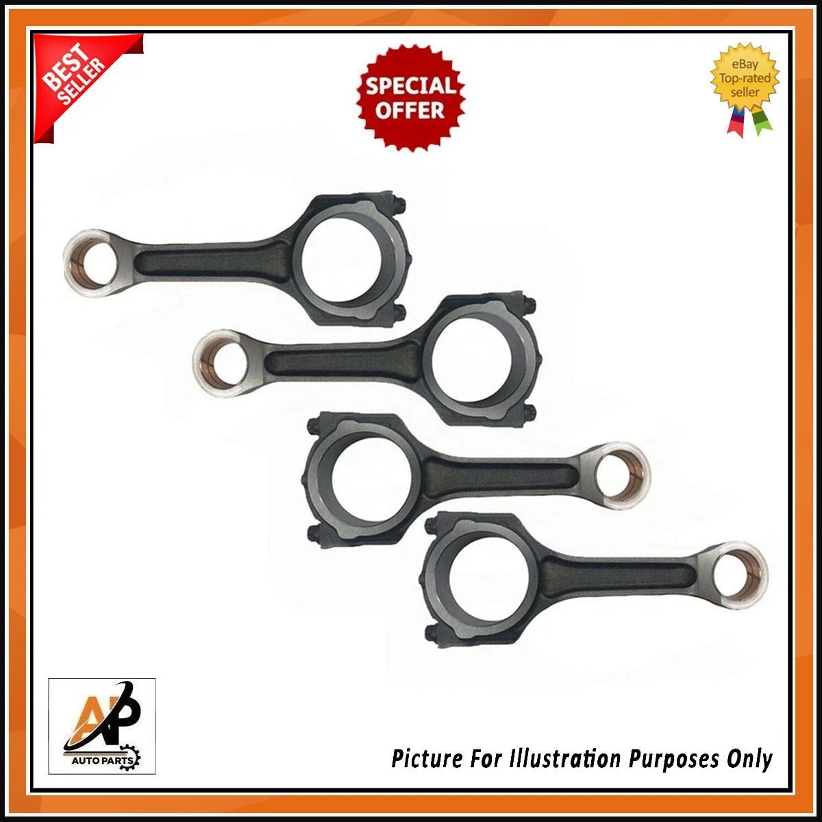 Connecting Rod Con Rod Set for Ford Tourneo Custom 2.2 TDCI (2014–2018)