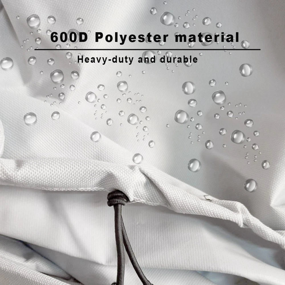 Jumbo 600D Polyester Waterproof Boat Cover for 17-19ft Trailerable Boats