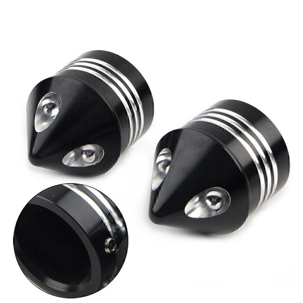 Black Front Axle Cap Nut Cover for Harley Electra Glide Sportster