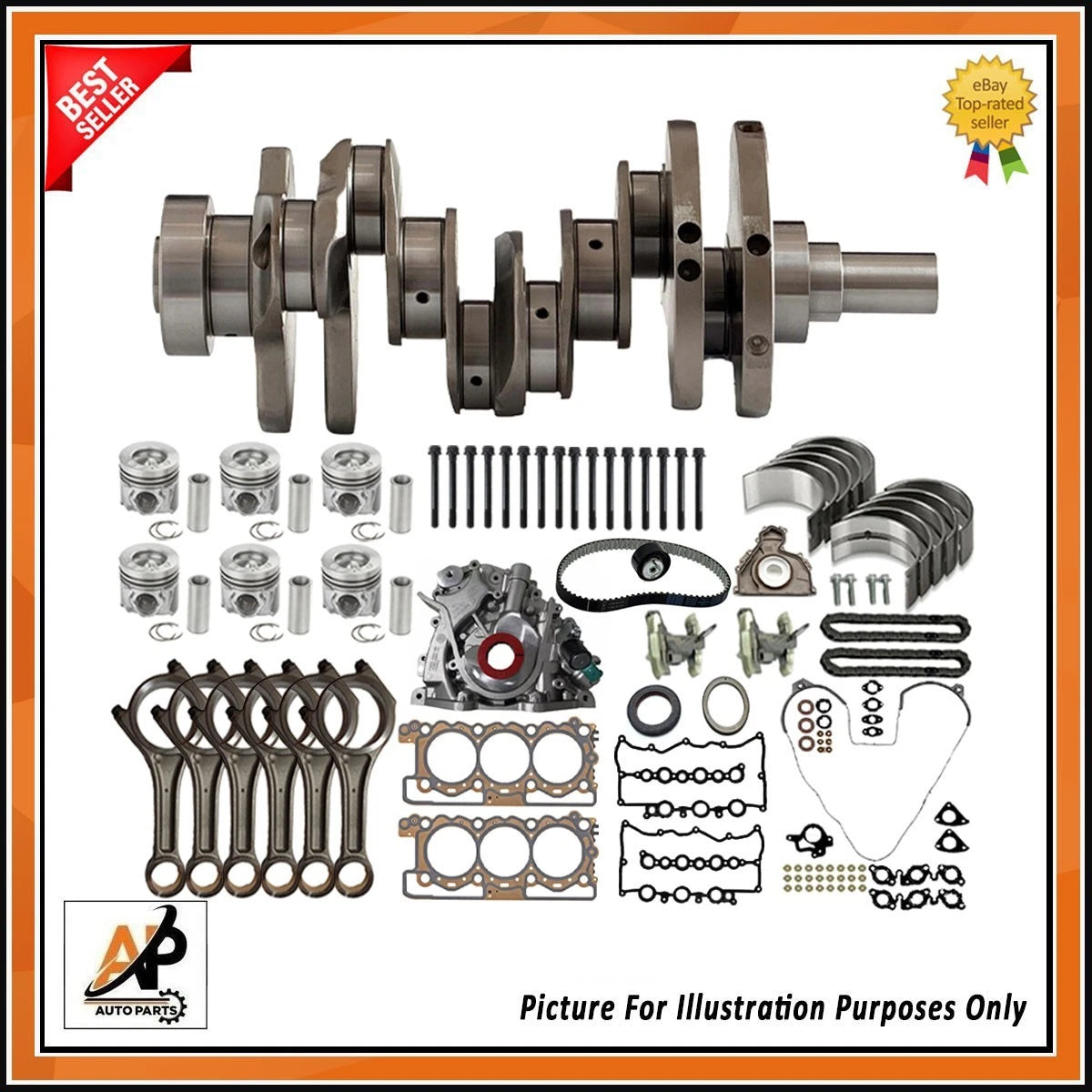 Crankshaft Forged Rebuild Kit for Land Rover Range Rover 3.0 (2006–2012)