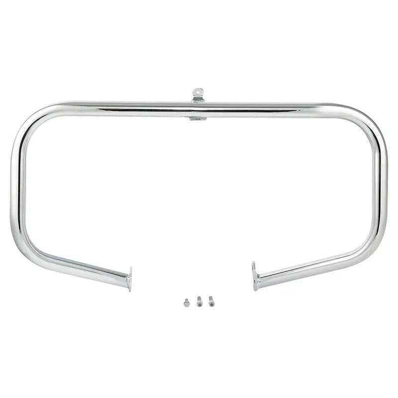Chrome Highway Engine Guard Bar w/ Footpeg Pegs for Harley Road King (2009-24)