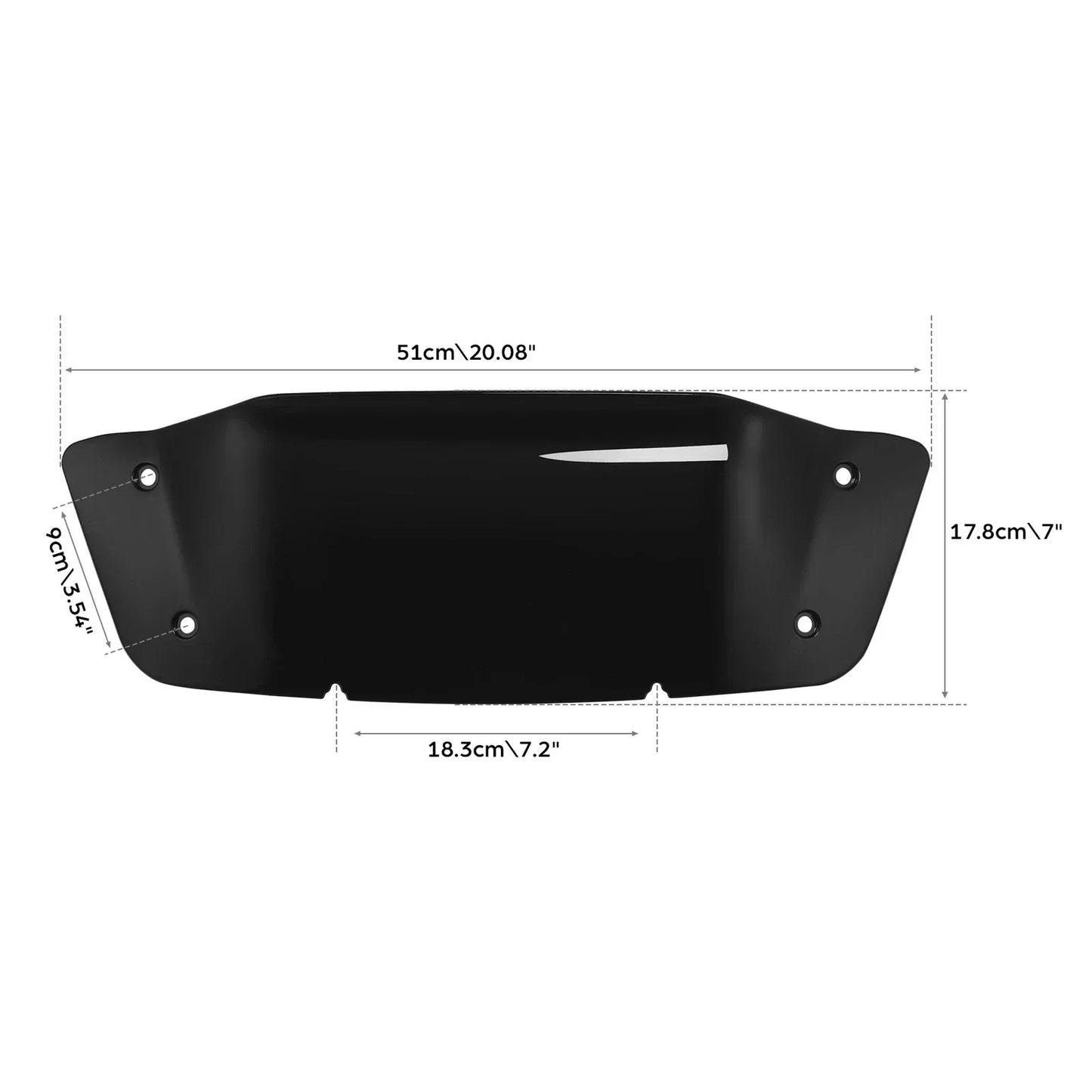 7'' Windshield & Bracket Risers for Harley CVO Street Glide (2023-2024) Black