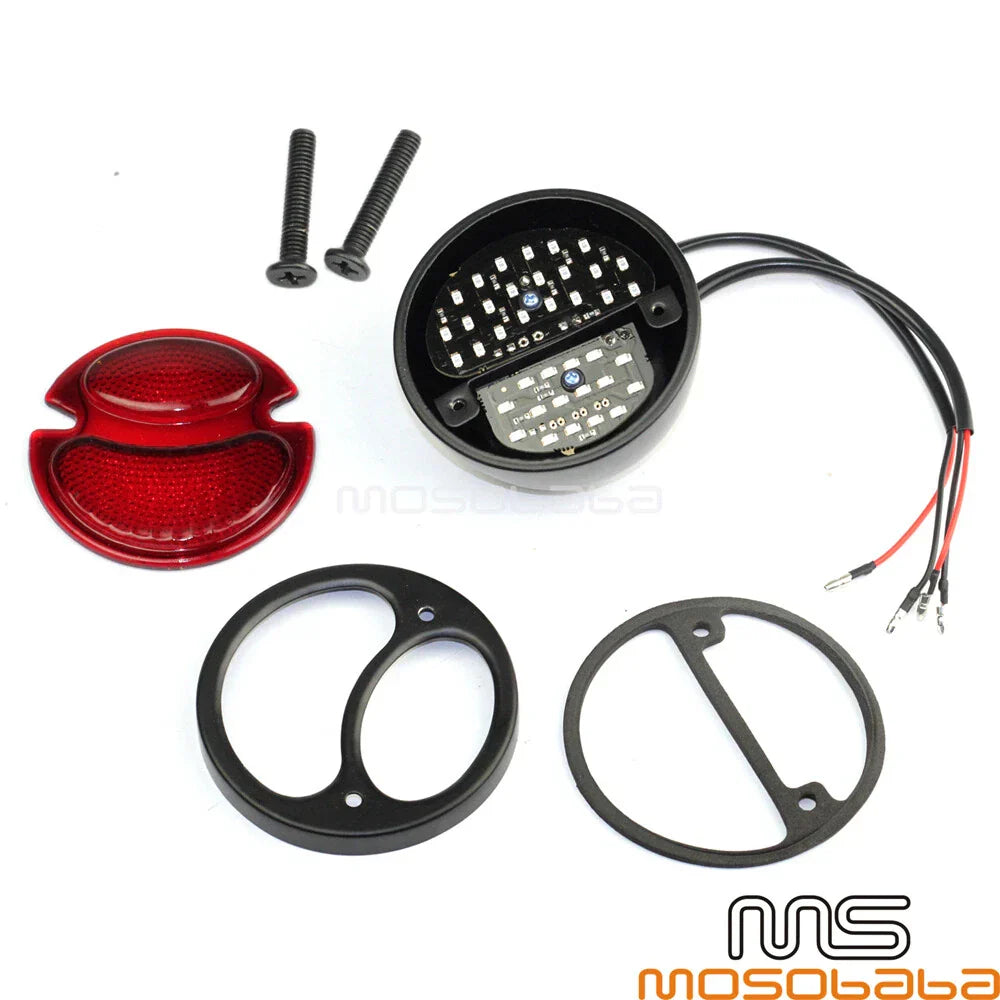 Black LED Taillight Rear Brake Lamp for H-D Bobber Chopper Cafe Racer
