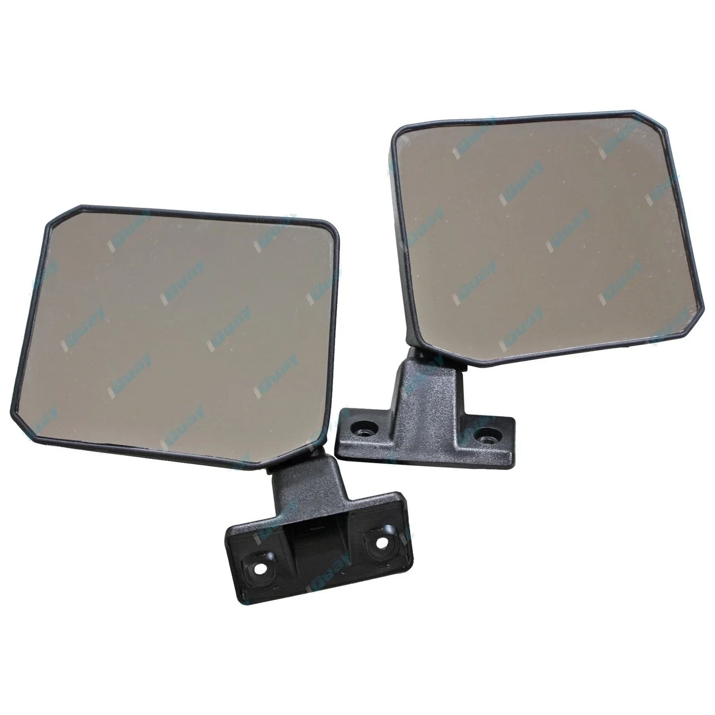 LH+RH Black Door Mirrors Pair for Toyota Landcruiser Bundera LJ70 RJ70 1985-92
