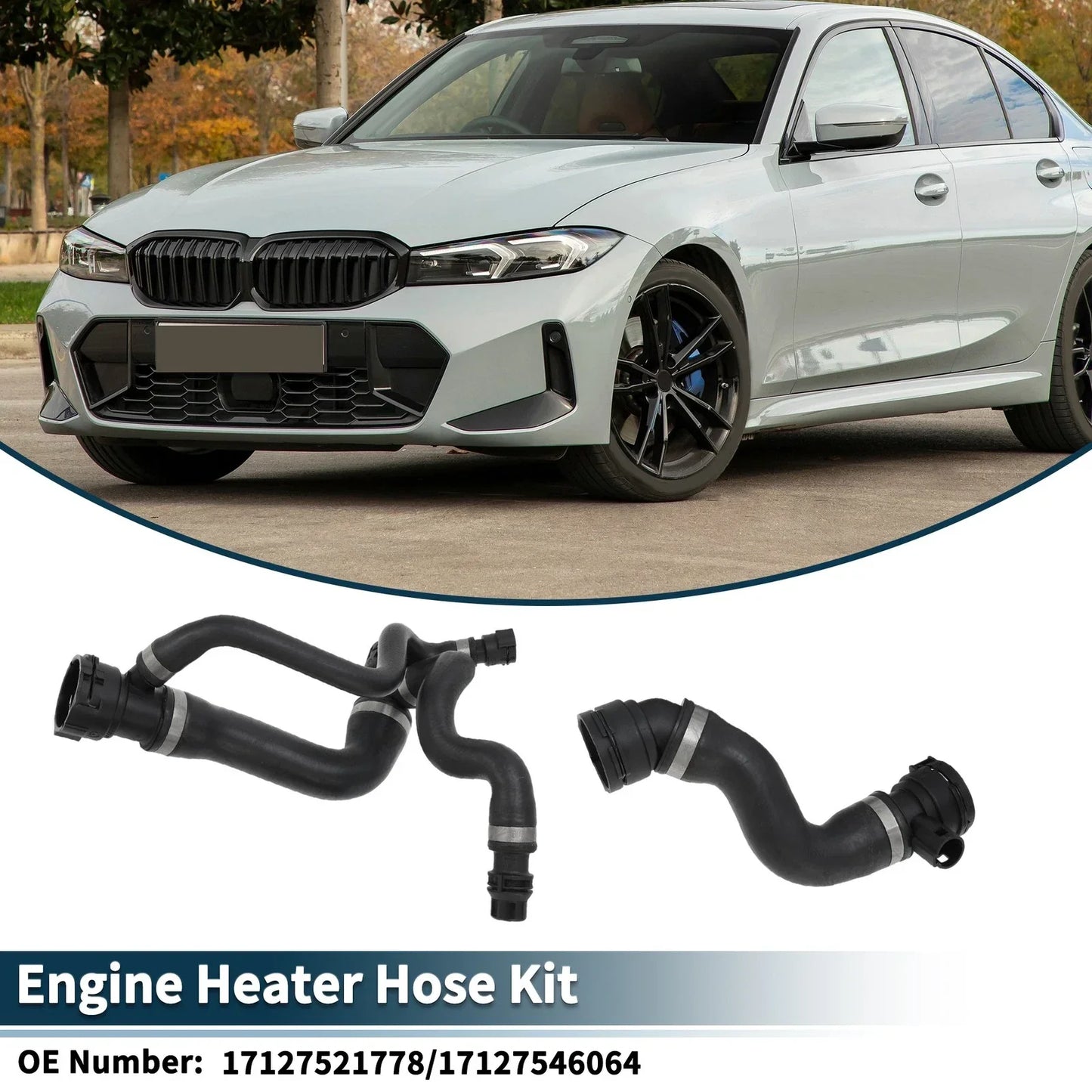 Water Pipes Engine Radiator Coolant Hose for BMW 525i (2006 - 2007)