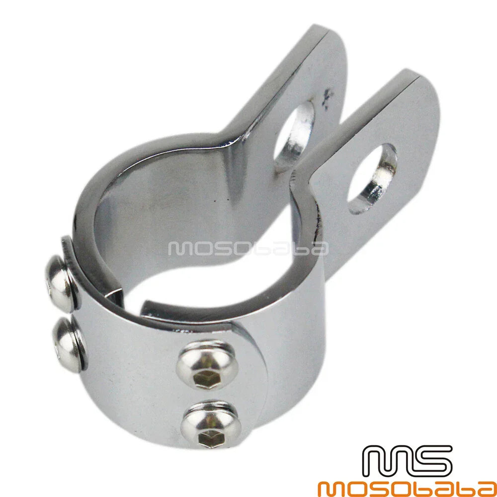 1-1/4" Highway Engine Guard Foot Pegs Clamps for Harley Dyna Sportster (2006-2023)
